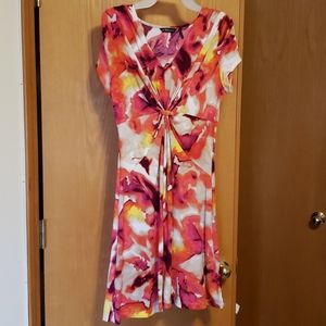 Abstract print dress